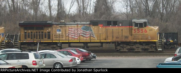 UP 5556, engineer's side view